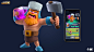 Clash Royale - LumberJack, Ocellus - Art & Production Services : Supercell art team: Concept, sculpt 
Supercell Clash Royale Creative Director: Brice Laville Saint-Martin
Ocellus Art team: Rig, posing, lighting and lookdev
-----------------------
Ocel