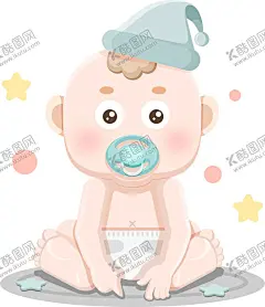 婴儿儿童插画卡通合成素材 【酷图网】婴儿,儿童,插画,卡通,合成,素材