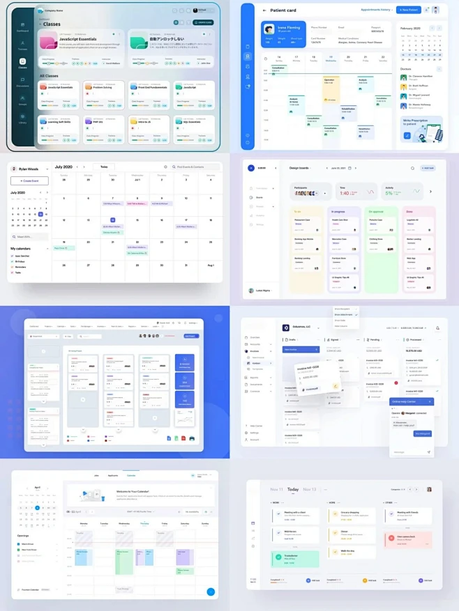 ui设计灵感丨任务管理界面设计_日程表Task_1_宝鸽鸽丨UIdesigner_来自小红书网页版-花瓣网