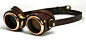 Brass Goggles (brown leather, polished brass) by AmbassadorMann