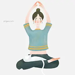 卡通女孩健身插画图片大小2000x2000px 图片尺寸1.72 MB 来自PNG搜索网 pngss.com 免费免扣png素材下载！彩色#绘画#简约#卡通#女孩#人物#手绘#小清新#瑜伽#装饰#装饰图案#