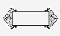 欧式黑色花纹边框横幅