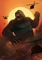 Kong: Skull Island illustration, yin yuming : Kong: Skull Island illustration, commissioned by HBO（Asia）