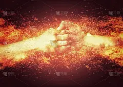 燃烧的火焰之手的插图