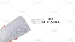 手,毛巾,海洋,式样,拿着,白色背景,乌克兰,图像,水平画幅,蓝色
