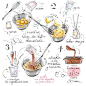 Cartoon Cooking: Bizcocho de yemas (chocobizcocho)