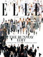 《Elle》时尚杂志英国版2011年8月号封面“秀台一刻”