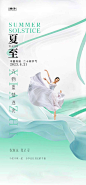 夏至节气海报-源文件