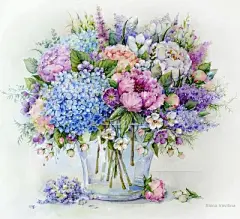 水彩花卉植物 - 高清图片，堆糖，美图壁纸兴趣社区