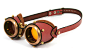 Steampunk goggles - rusty brown leather by ~AmbassadorMann on deviantART