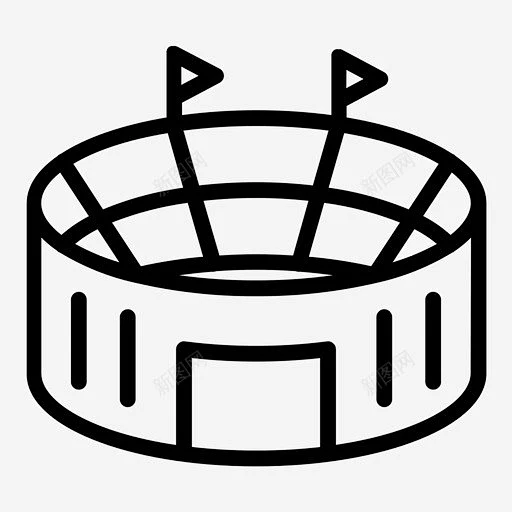 足球场场地比赛图标 页面网页 平面电商 创意素材-花瓣网