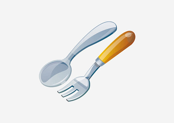 矢量刀叉_新图网 https://www.ixintu.com 矢量 叉子 勺子 卡通
