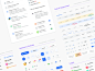 Design System Components UI design system design kit ui kit template figma dashboard ui app design material logo action floating fab control segmented tabs tab list button