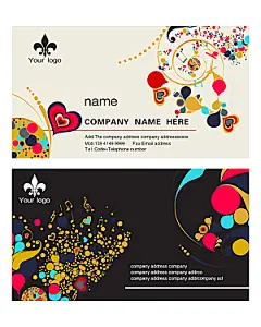 创意企业名片科技企业素材