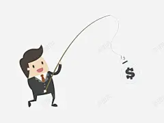 卡通西装男钓鱼 元素 免抠png 设计图片 免费下载 页面网页 平面电商 创意素材