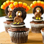 Thanksgiving Turkey Cupcakes