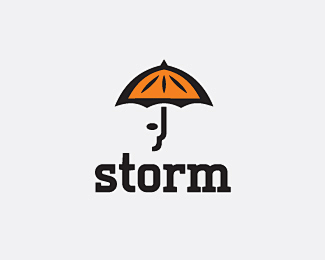 storm标志设计 雨伞 遮阳伞 头盔 ...