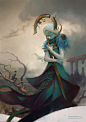 Zuriel, Angel of Libra, Peter Mohrbacher : Created for www.angelarium.net