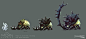 Enemies - insects, Mikhail Rakhmatullin : Some insectoid enemies I did for Ori and the Will of the Wisps