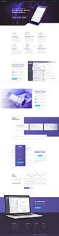 Protonmail landing page·紫色UI界面APP设计