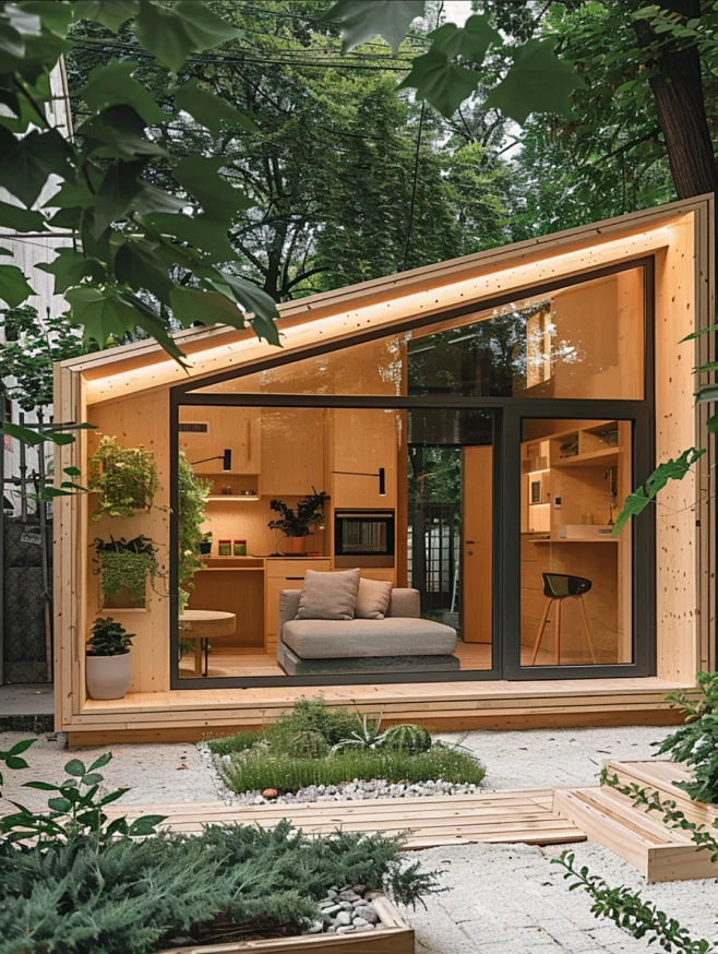 庭院小木屋 | 自然简约生活的美 - 小红书图片_树屋图片素材-花瓣网