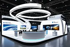 梦幻场馆现代科技展厅摄影图