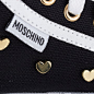 MOSCHINO 名品 女童可爱桃心钉珠高帮帆布鞋 原创 设计 新款 2013 正品 代购  美国