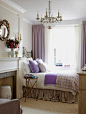 紫色调卧室装修效果图。紫色卧室是很多人梦寐以求的卧室设计。独特的氛围优雅的色调，独一无二的紫色装修效果图。 #采集大赛#
