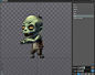 Zombie 2D spine Animation - Unity Connect : 2D zombie character animated using spine.
