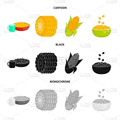 蔬菜,品牌名称,农业,什锦烤燕麦片,热,清新,食品,熟的,玉米,设计