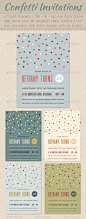 Confetti Invitations - GraphicRiver Item for Sale