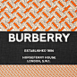 Monogram Print Cashmere Large Square Scarf in Bright Orange | Burberry® Official - 2