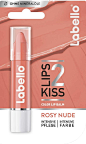 Labello Lips2Kiss Color Lip Balm Rosy Nude 唇膏，1件装（1 x 3克），唇部护理，色彩鲜艳，唇膏，带真正的Labello 护理，肉色-化妆-亚马逊中国