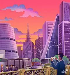 2d Illustration Character design  cidade city Rio de Janeiro são paulo Street Urban