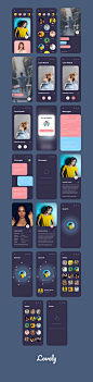 非常完美的一款男女约P约会APP移动应用程序UI工具包 Lovely UI Kit