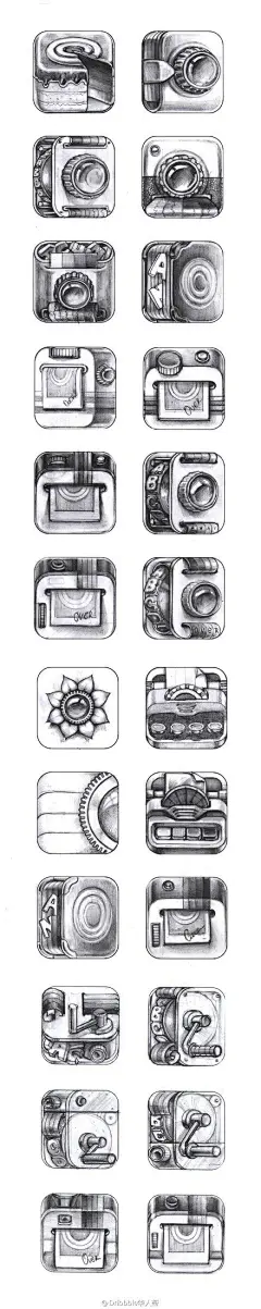 手绘 icon 图标 设计稿
