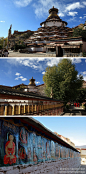 白居寺（中国·西藏）

   白居寺，位于西藏江孜县境内，海拔3900米。白居寺始建于明宣宗宣德二年（1427年），历时10年竣工，是藏传佛教的萨迦派、噶当派、格鲁派3大教派共存的一座寺庙。白居寺最有名的是寺中佛塔，寺塔天然浑成，相得益彰，充分代表了后藏地区寺院建筑的典型样式。