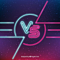 Versus with neon lights and space style Free Vector _VS、对战 界面采下来_T2019721 #率叶插件，让花瓣网更好用_http://ly.jiuxihuan.net/?yqr=13796787#