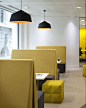 Seating and lighting idea for breakout area.  Could use as working lunches / mini breakout areas Empiric breakout areas