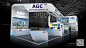 AGC玻璃材料展览展示展台3d模型