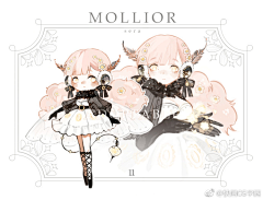 短腿少女胡桃采集到日韩Q版设定(服装向)
