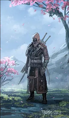 奇.魔幻/骑士/刺客/巫师……帅气唯美古风 等  插画壁纸 作者：徐超渊YUAN