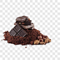巧克力粉和巧克力豆产品实物PNG图片➤来自 PNG搜索网 pngss.com 免费免扣png素材下载！
