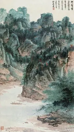 张大千 - 堆糖，美图壁纸兴趣社区