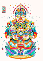 脸谱插画 | 法国 Yo Az ​​​​