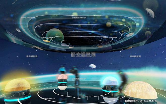 科技馆,3D展模网