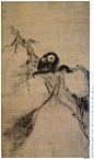 牧溪（法常和尚） 松猿图(1377×2316)