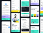 App Ui移动应用程序卡ui app uiux移动应用程序设计作业搜索作业app应用程序作业app ui应用程序ui移动应用程序网站登陆页面用户界面白色版式用户体验产品设计clean ui-ux ux ui