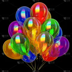 生日,气球,周年纪念,请柬,事件,贺卡,新年前夕,背景,三维图形