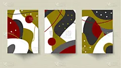 海报,创造力,几何形状,,请柬,葡萄酒,贺卡,传单,边框,复古风格